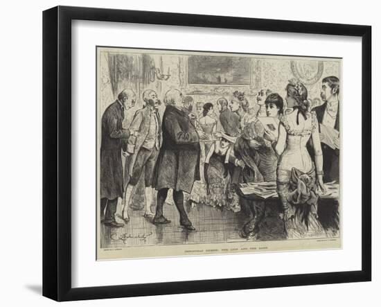 Christmas Guests, the Lion and the Lamb-Frederick Barnard-Framed Giclee Print