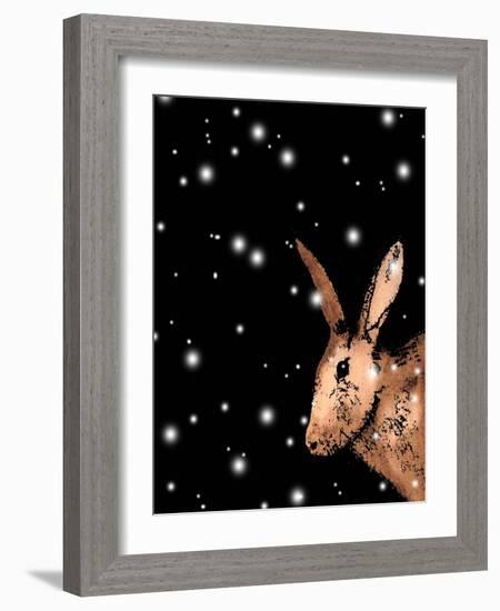 Christmas Hare-Sarah Thompson-Engels-Framed Giclee Print