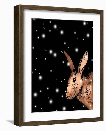 Christmas Hare-Sarah Thompson-Engels-Framed Giclee Print