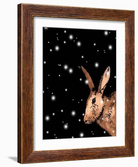 Christmas Hare-Sarah Thompson-Engels-Framed Giclee Print