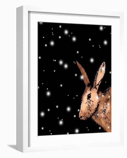 Christmas Hare-Sarah Thompson-Engels-Framed Giclee Print