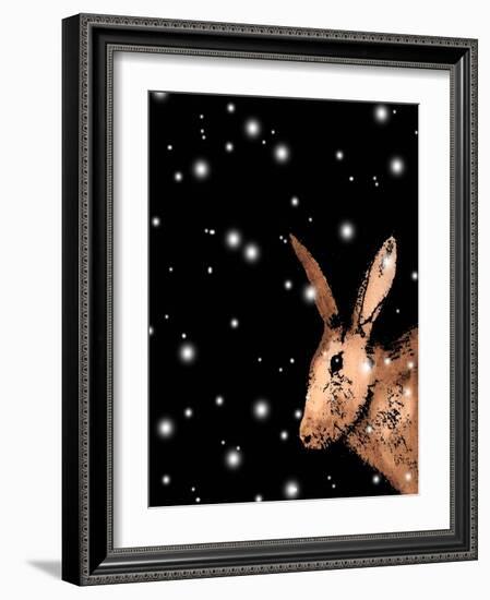 Christmas Hare-Sarah Thompson-Engels-Framed Giclee Print