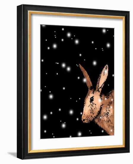 Christmas Hare-Sarah Thompson-Engels-Framed Giclee Print