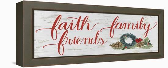 Christmas Holiday - Faith Family Friends v2-James Wiens-Framed Stretched Canvas