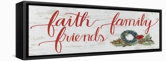 Christmas Holiday - Faith Family Friends v2-James Wiens-Framed Stretched Canvas