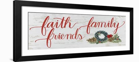 Christmas Holiday - Faith Family Friends v2-James Wiens-Framed Art Print