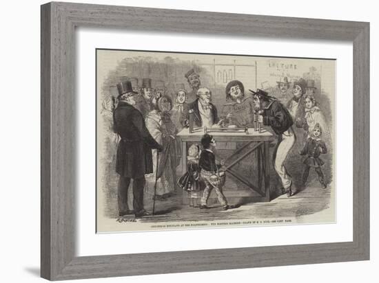 Christmas Holidays at the Polytechnic, the Electric Machine-Henry George Hine-Framed Giclee Print