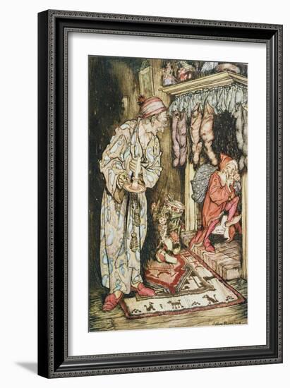 Christmas Illustrations, from 'The Night Before Christmas' by Clement C. Moore, 1931-Arthur Rackham-Framed Giclee Print