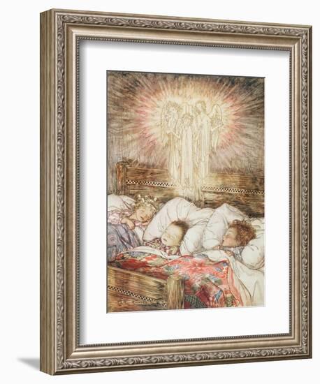 Christmas Illustrations, from 'The Night Before Christmas' by Clement Clarke Moore, 1931-Arthur Rackham-Framed Giclee Print