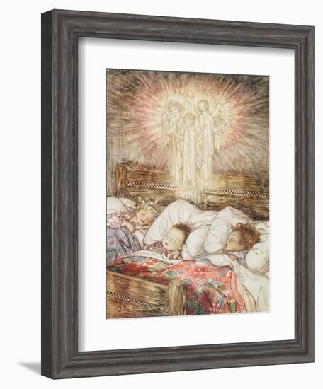 Christmas Illustrations, from 'The Night Before Christmas' by Clement Clarke Moore, 1931-Arthur Rackham-Framed Giclee Print