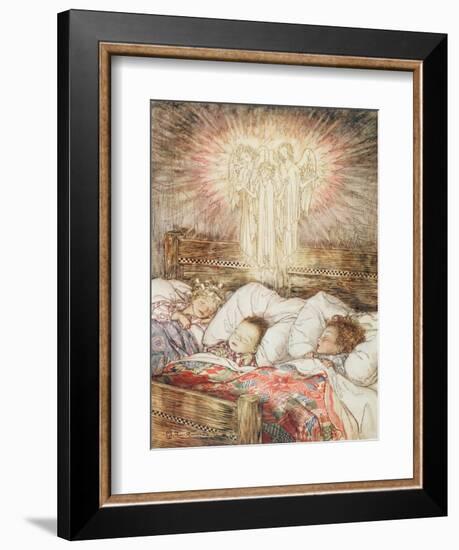 Christmas Illustrations, from 'The Night Before Christmas' by Clement Clarke Moore, 1931-Arthur Rackham-Framed Giclee Print