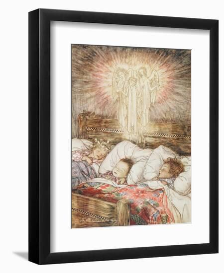 Christmas Illustrations, from 'The Night Before Christmas' by Clement Clarke Moore, 1931-Arthur Rackham-Framed Giclee Print