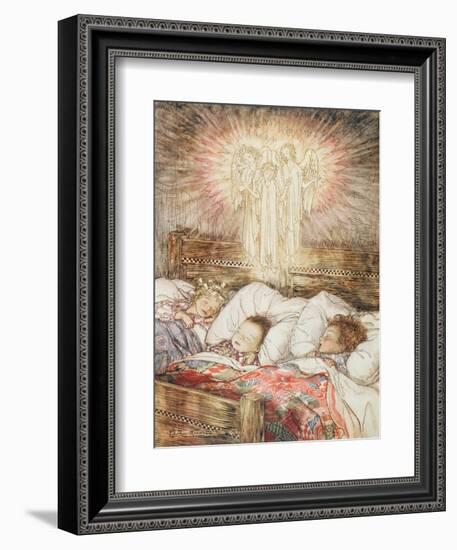 Christmas Illustrations, from 'The Night Before Christmas' by Clement Clarke Moore, 1931-Arthur Rackham-Framed Giclee Print