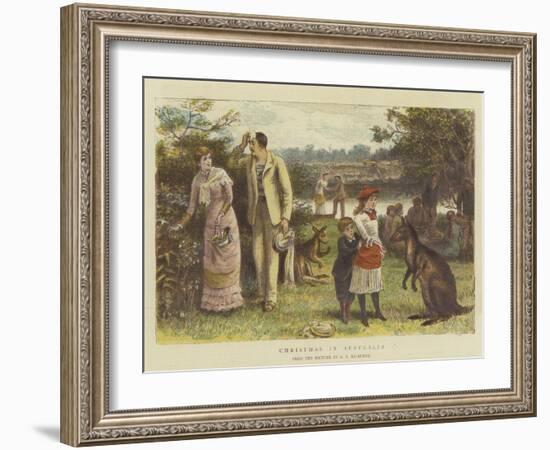 Christmas in Australia-George Goodwin Kilburne-Framed Giclee Print