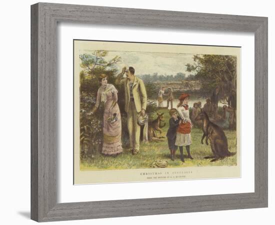 Christmas in Australia-George Goodwin Kilburne-Framed Giclee Print