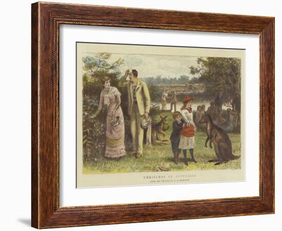 Christmas in Australia-George Goodwin Kilburne-Framed Giclee Print