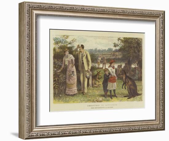 Christmas in Australia-George Goodwin Kilburne-Framed Giclee Print