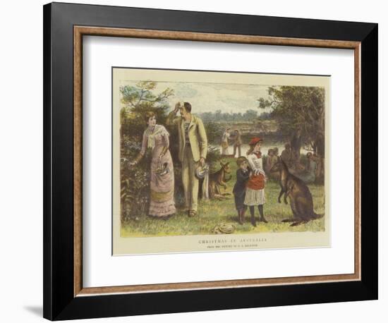 Christmas in Australia-George Goodwin Kilburne-Framed Giclee Print