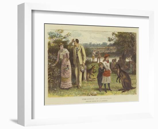 Christmas in Australia-George Goodwin Kilburne-Framed Giclee Print