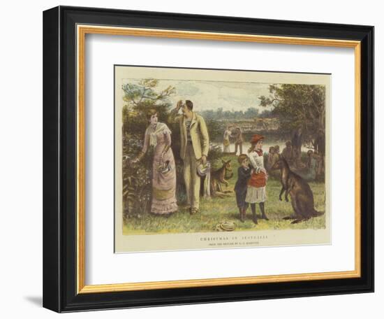 Christmas in Australia-George Goodwin Kilburne-Framed Giclee Print