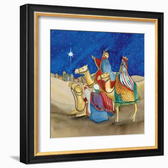 Christmas in Bethlehem II Square-Kathleen Parr McKenna-Framed Art Print