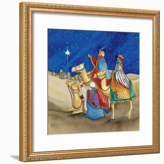 Christmas in Bethlehem II Square-Kathleen Parr McKenna-Framed Art Print