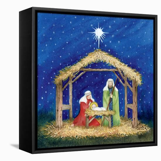 Christmas in Bethlehem III-Kathleen Parr McKenna-Framed Stretched Canvas
