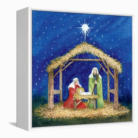 Christmas in Bethlehem III-Kathleen Parr McKenna-Framed Stretched Canvas