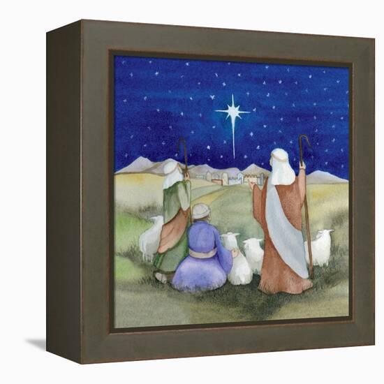 Christmas in Bethlehem IV-Kathleen Parr McKenna-Framed Stretched Canvas