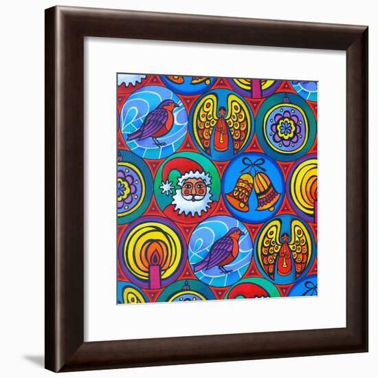 Christmas in Circles, 2015-Jane Tattersfield-Framed Giclee Print