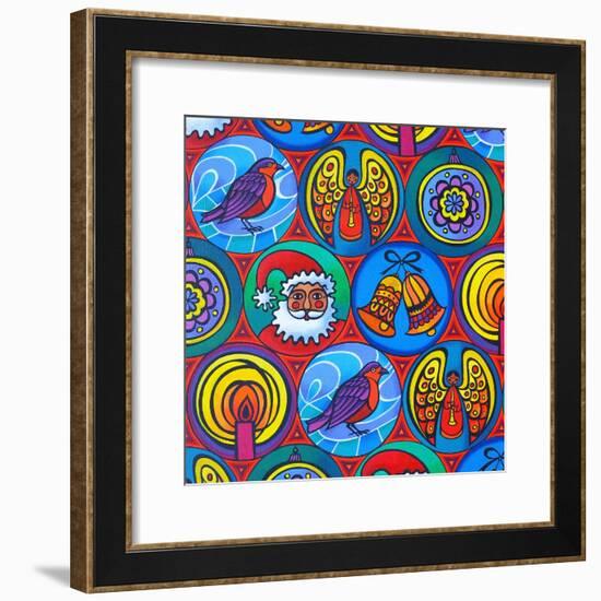 Christmas in Circles, 2015-Jane Tattersfield-Framed Giclee Print