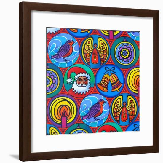 Christmas in Circles, 2015-Jane Tattersfield-Framed Giclee Print