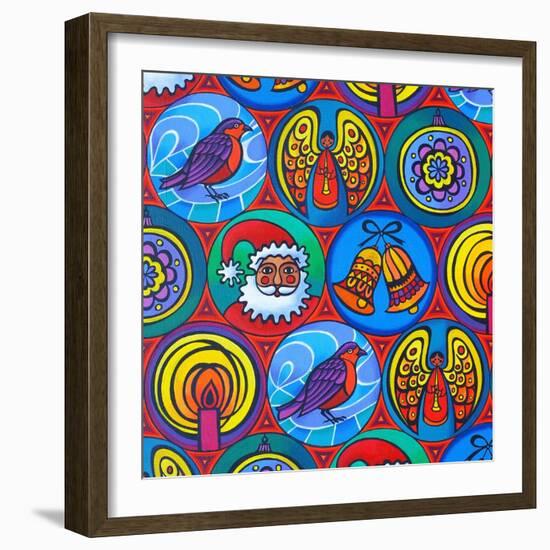 Christmas in Circles, 2015-Jane Tattersfield-Framed Giclee Print