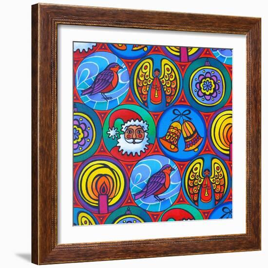 Christmas in Circles, 2015-Jane Tattersfield-Framed Giclee Print