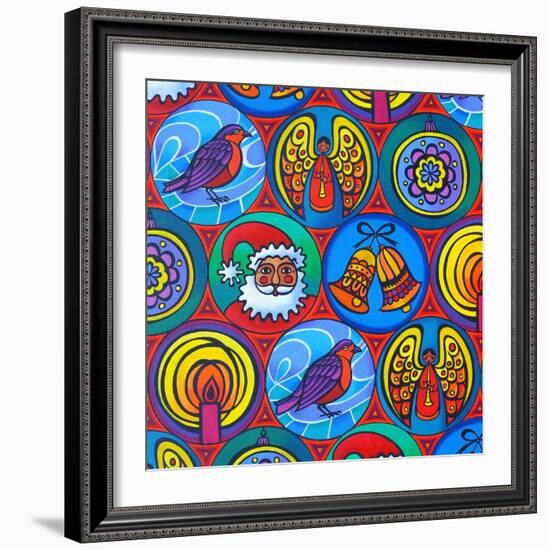 Christmas in Circles, 2015-Jane Tattersfield-Framed Giclee Print