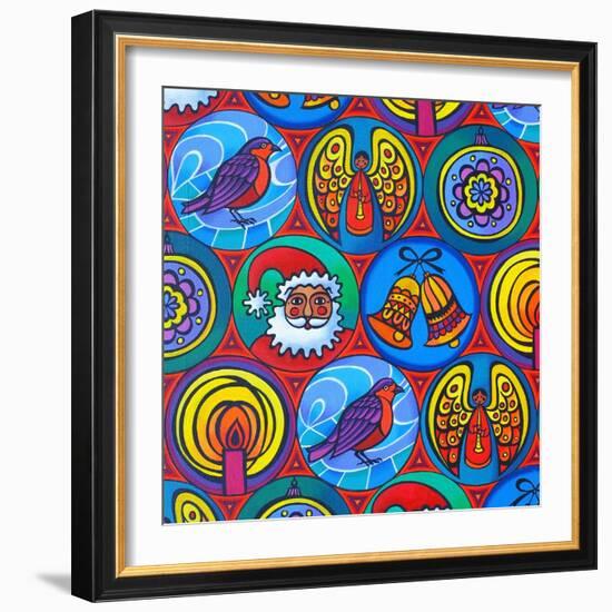 Christmas in Circles, 2015-Jane Tattersfield-Framed Giclee Print