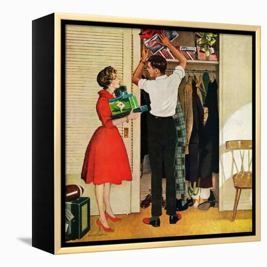 "Christmas in Hiding," December 10, 1960-George Hughes-Framed Premier Image Canvas