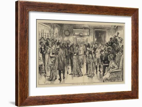 Christmas in Old Virginia-Edwin Austin Abbey-Framed Giclee Print