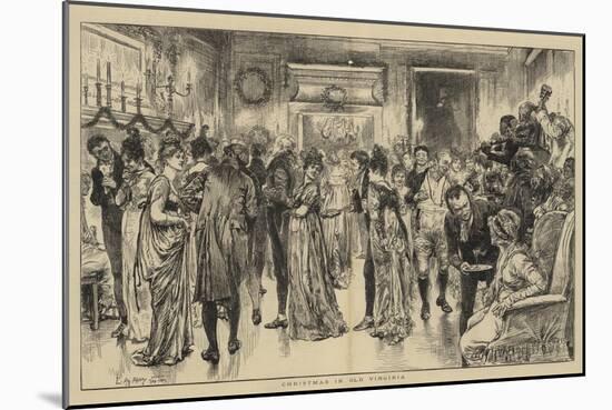 Christmas in Old Virginia-Edwin Austin Abbey-Mounted Giclee Print