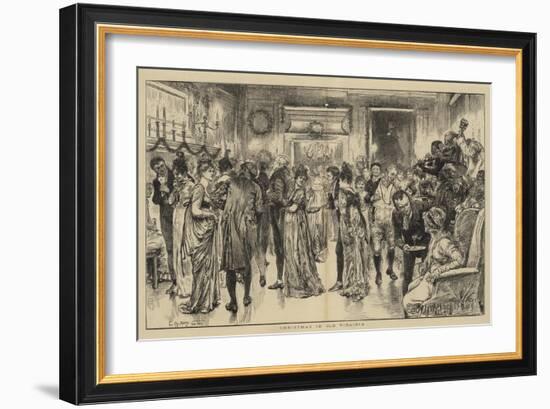 Christmas in Old Virginia-Edwin Austin Abbey-Framed Giclee Print