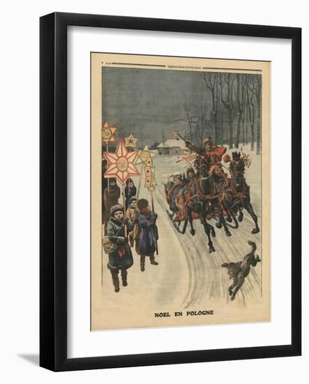 Christmas in Poland, Illustration from 'Le Petit Journal', Supplement Illustre, 24th December 1911-French School-Framed Giclee Print