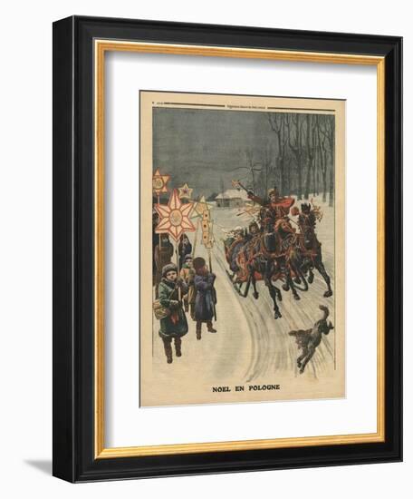 Christmas in Poland, Illustration from 'Le Petit Journal', Supplement Illustre, 24th December 1911-French School-Framed Giclee Print