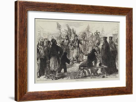 Christmas in Roumania-Charles Robinson-Framed Giclee Print