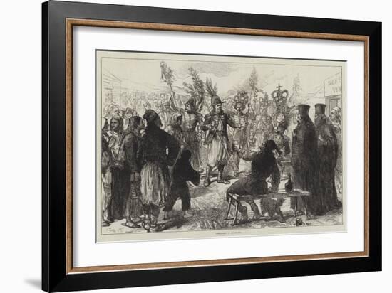 Christmas in Roumania-Charles Robinson-Framed Giclee Print