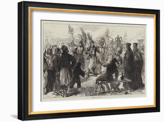 Christmas in Roumania-Charles Robinson-Framed Giclee Print