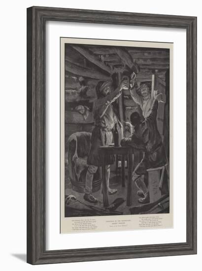 Christmas in the Backwoods, Absent Friends-Richard Caton Woodville II-Framed Giclee Print