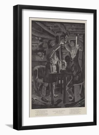 Christmas in the Backwoods, Absent Friends-Richard Caton Woodville II-Framed Giclee Print