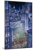 Christmas in the City-Bill Bell-Mounted Giclee Print