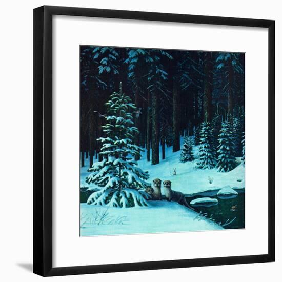 Christmas In the Forest-Stan Galli-Framed Giclee Print