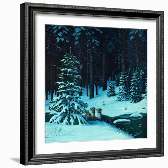 Christmas In the Forest-Stan Galli-Framed Giclee Print